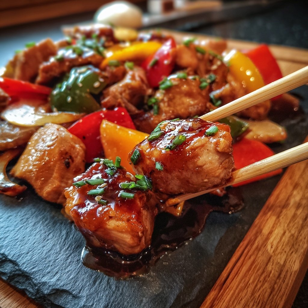 Teriyaki Hähnchen Rührbraten