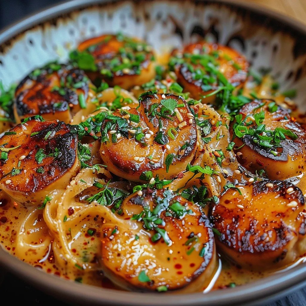 Köstliche cremige Knoblauch