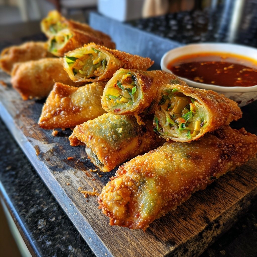 Knusprige Avocado-Eirolls