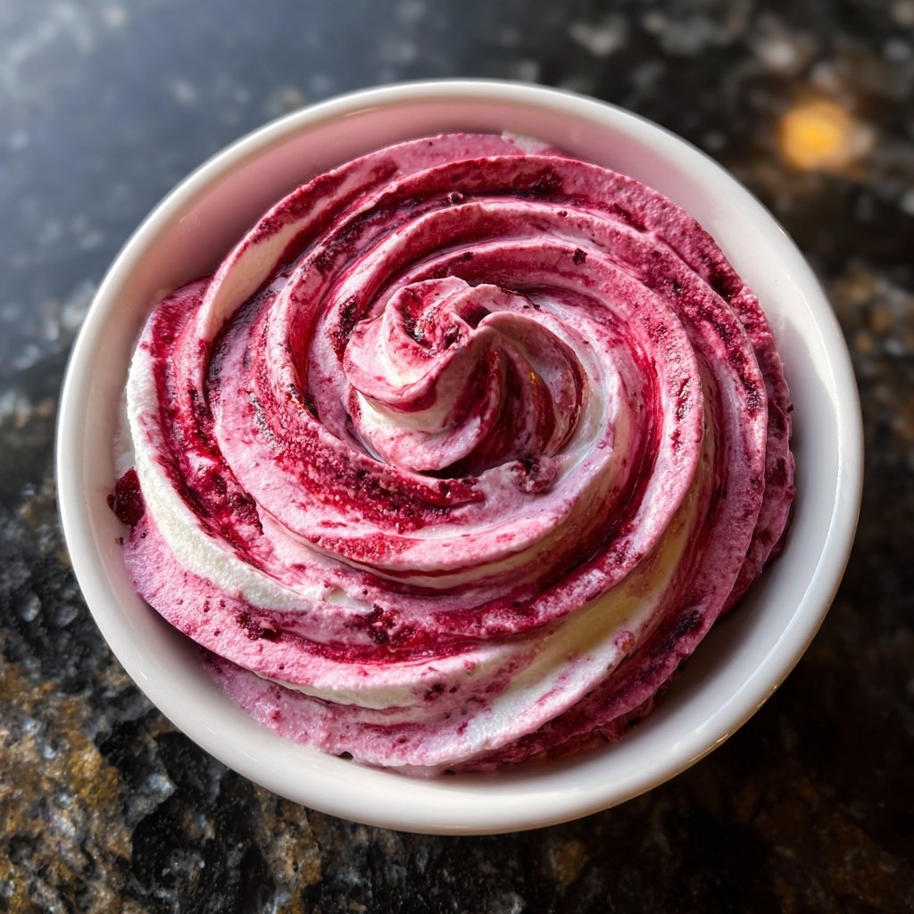 Himbeer-Swirl-Joghurt-Snack