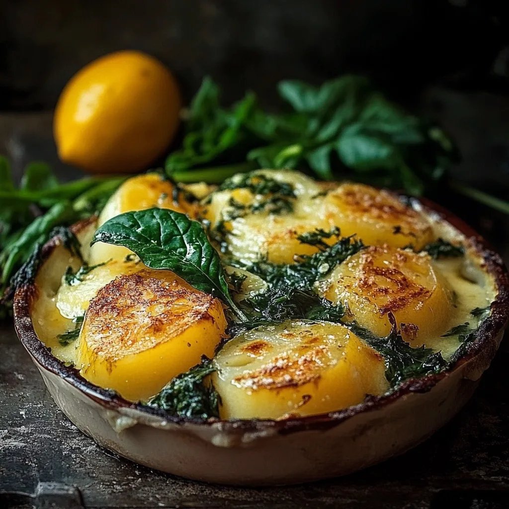 Kartoffel Spinat Auflauf