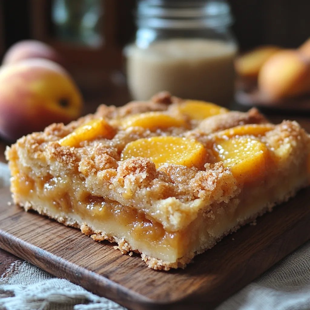 Pfirsich-und-Sahne-Crumble-Riegel: Ein Unglaublich Ultimatives Rezept mit 5 Zutaten