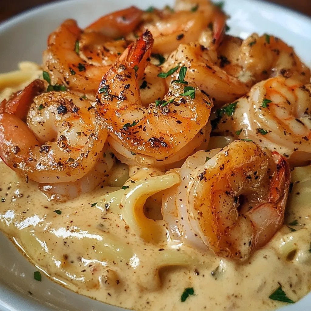 Cajun-Garnelen und Lachs mit Knoblauch-Cremesauce: Ein Unglaubliches Ultimatives Rezept für 4 Personen