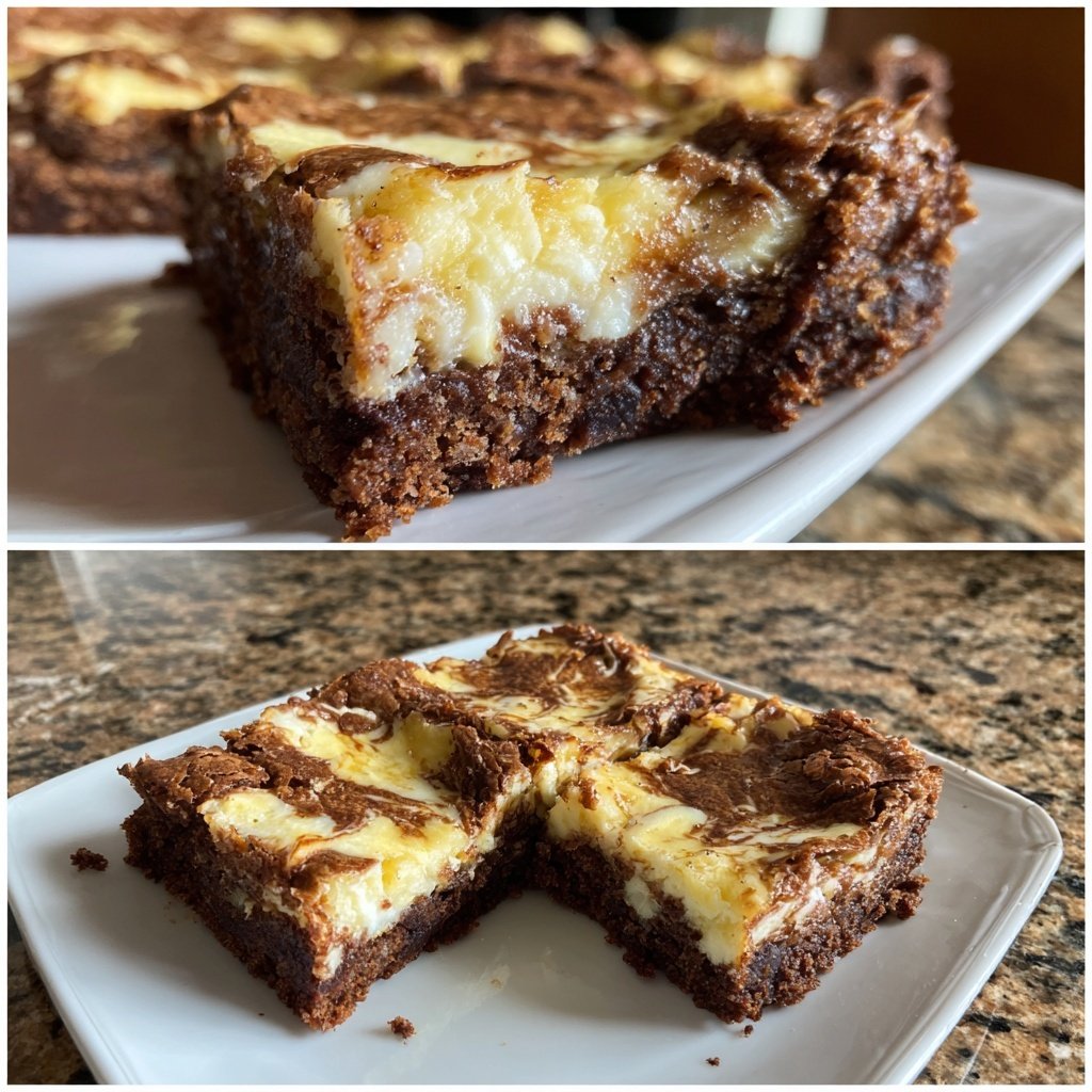 Bananen Frischkäse Brownies