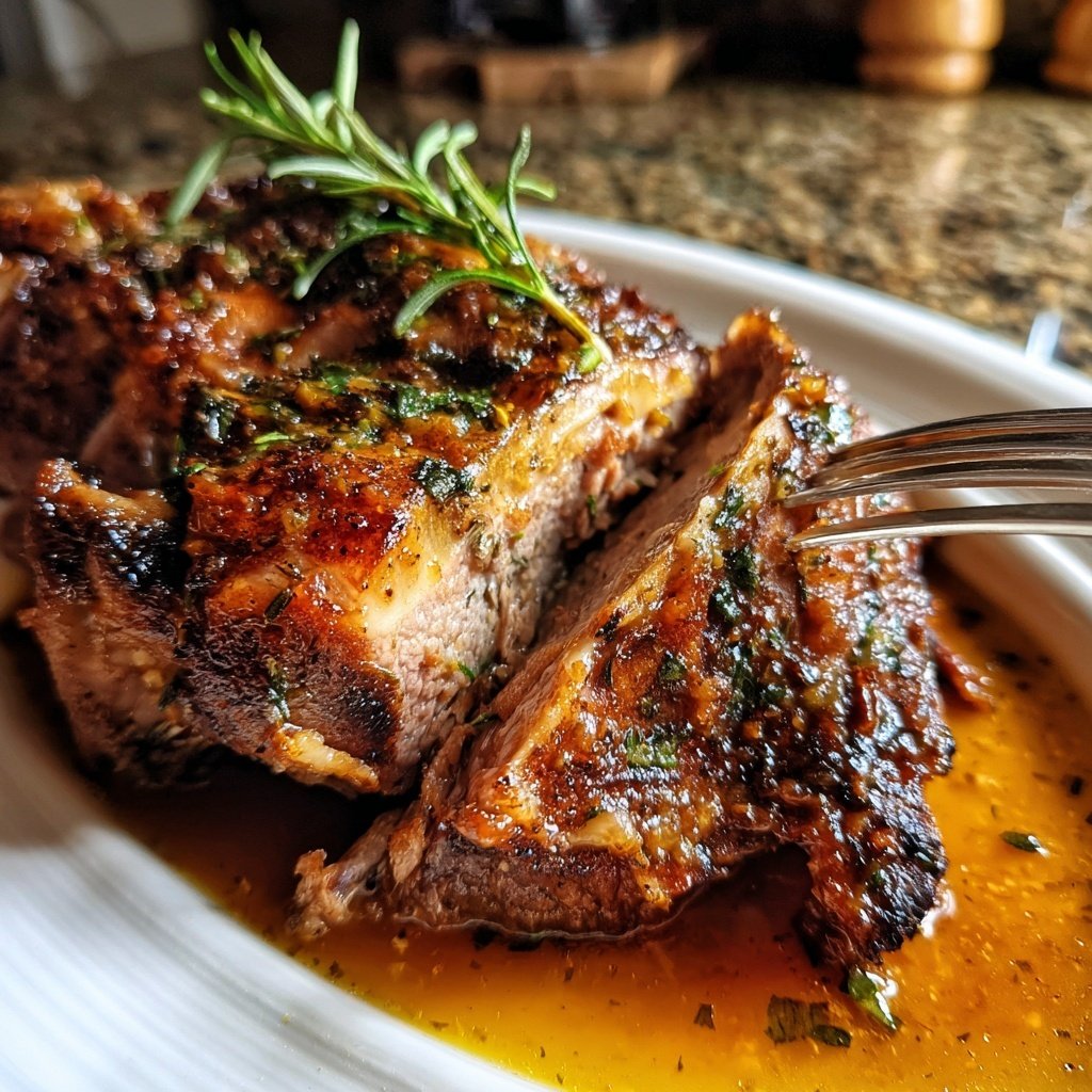 Roastlamm mit Rosmarin Jus