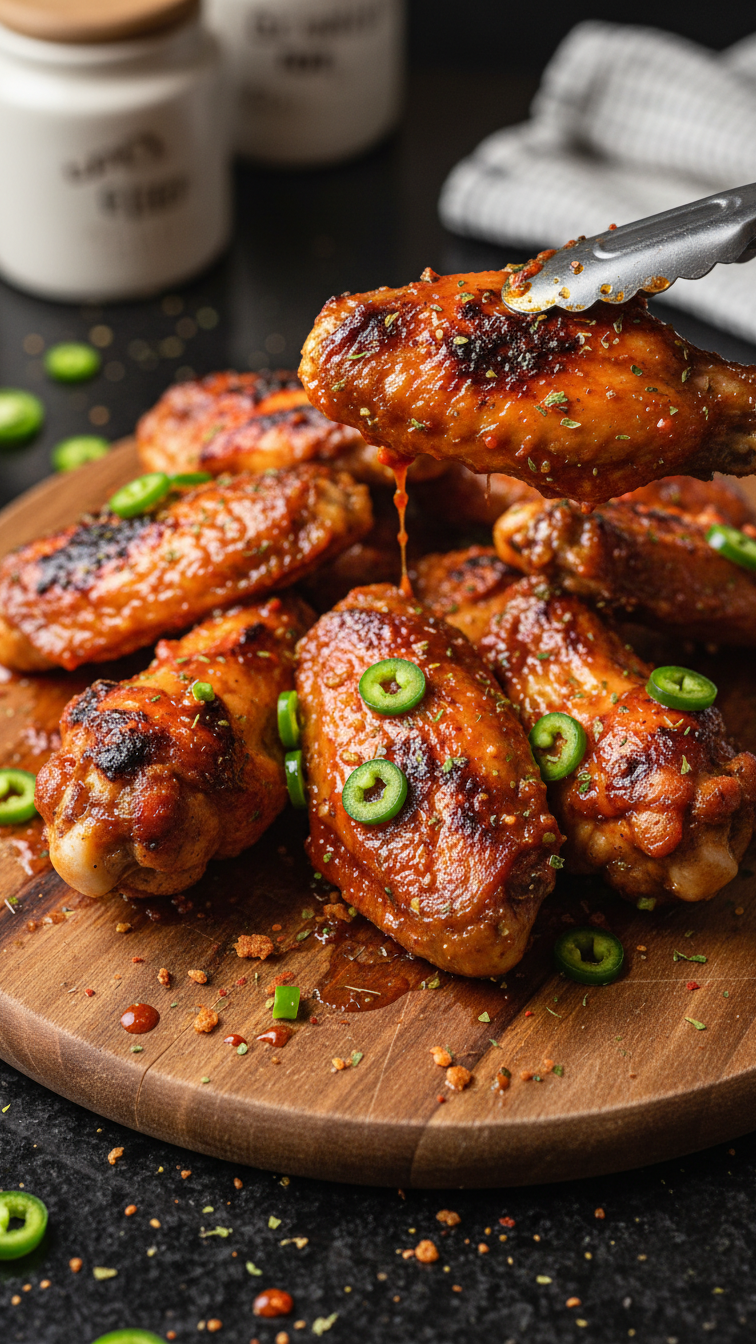 Feurige Jalapeño Hähnchenflügel
