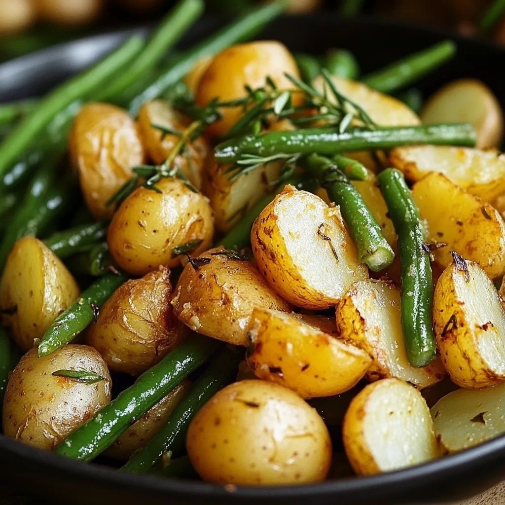 Kartoffeln und Grüne Bohnen