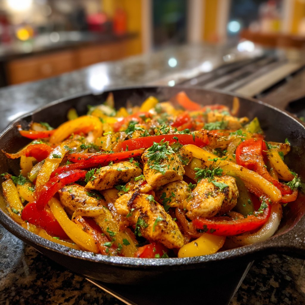 Einfache Ein-Pfannen-Fajitas