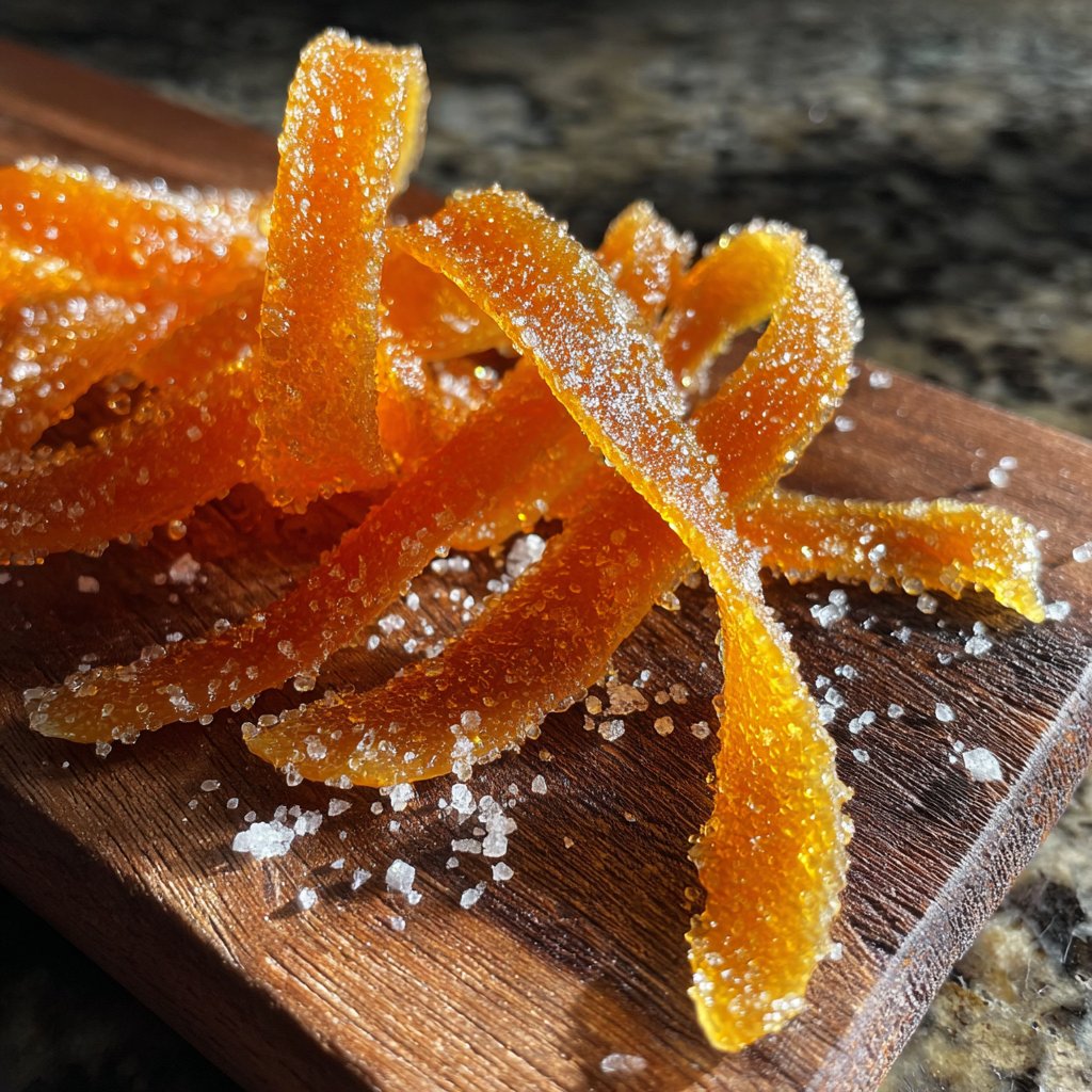 Zitronen-Orangenschalen Süßigkeit