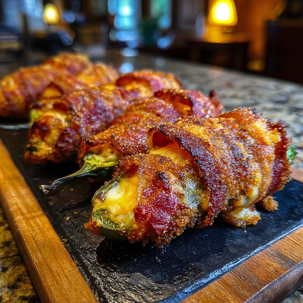 Speck umwickelt Jalapeño Popper