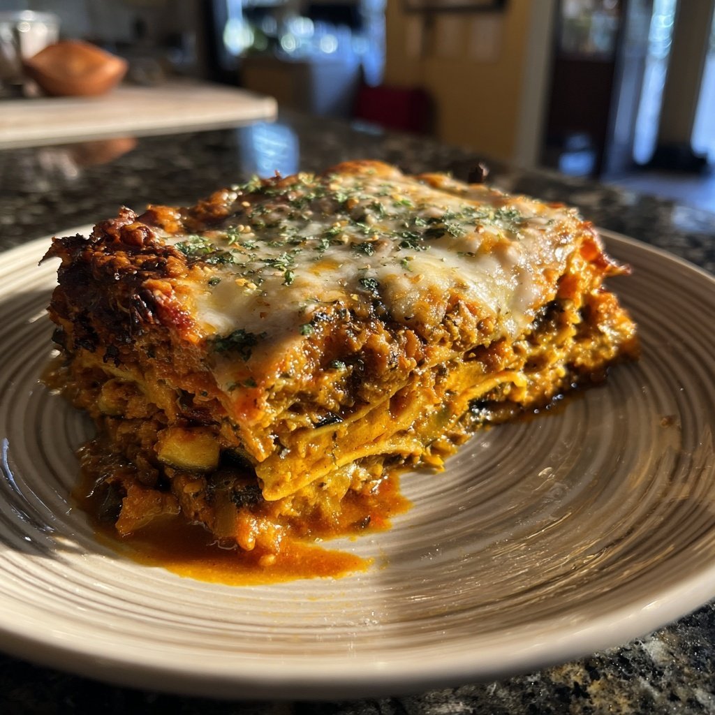 Beschleunigte Gemüse-Lasagne