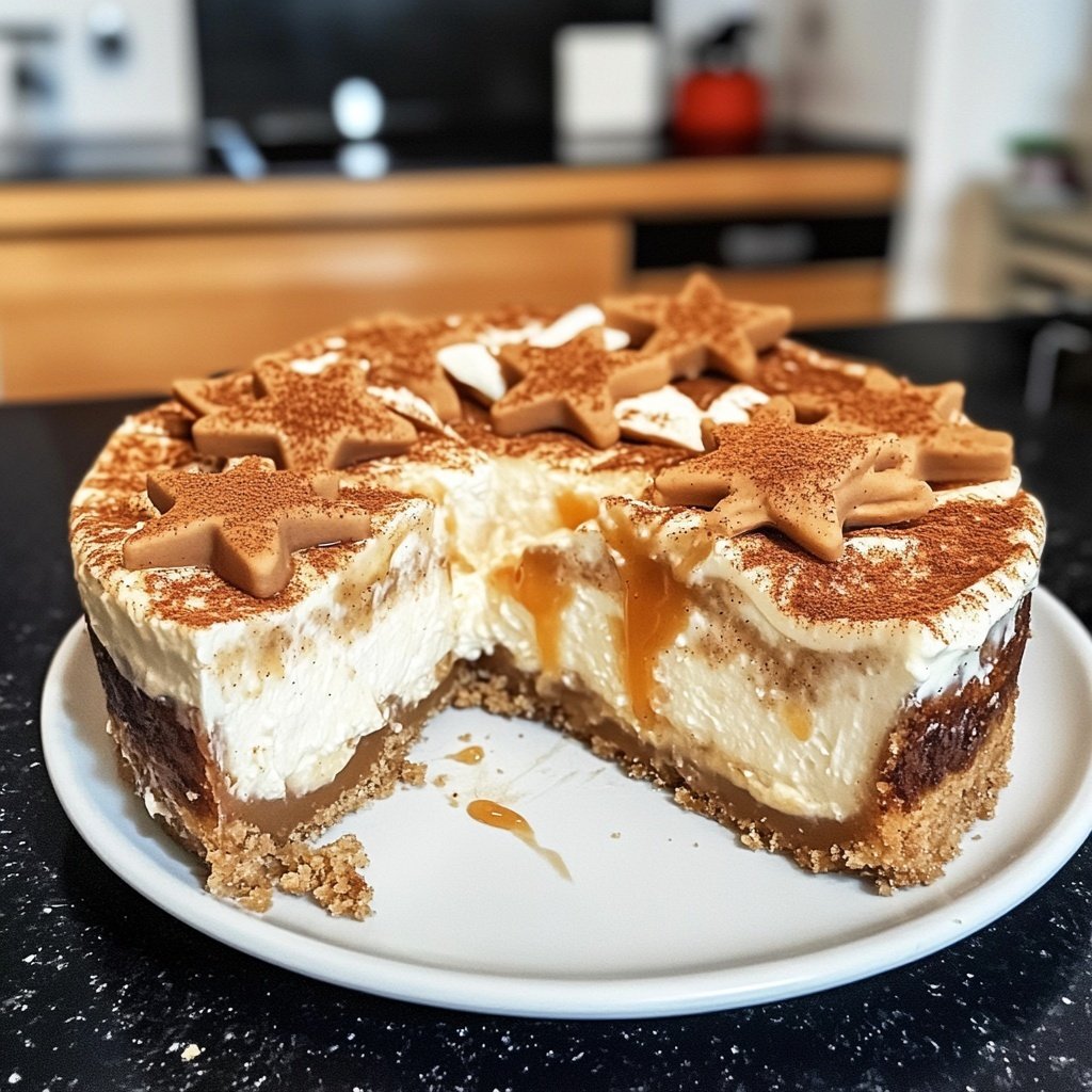 Zimtstern-Cheesecake – Weihnachts-Baking-Dessert
