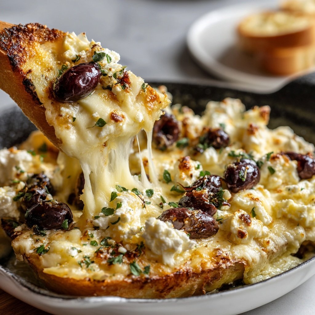 Mediterranes Raclette mit Oliven und Feta