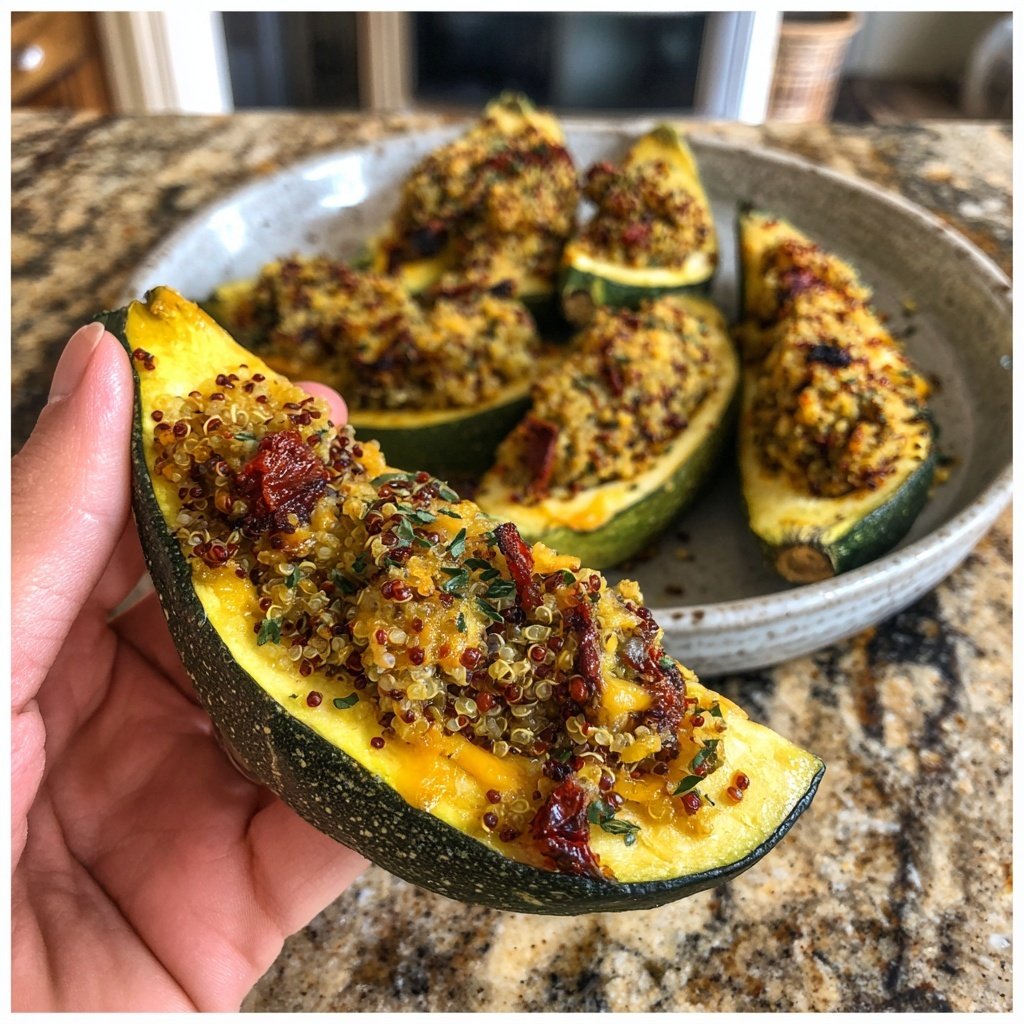 Herzhaft Gefüllte Quinoa Zucchini