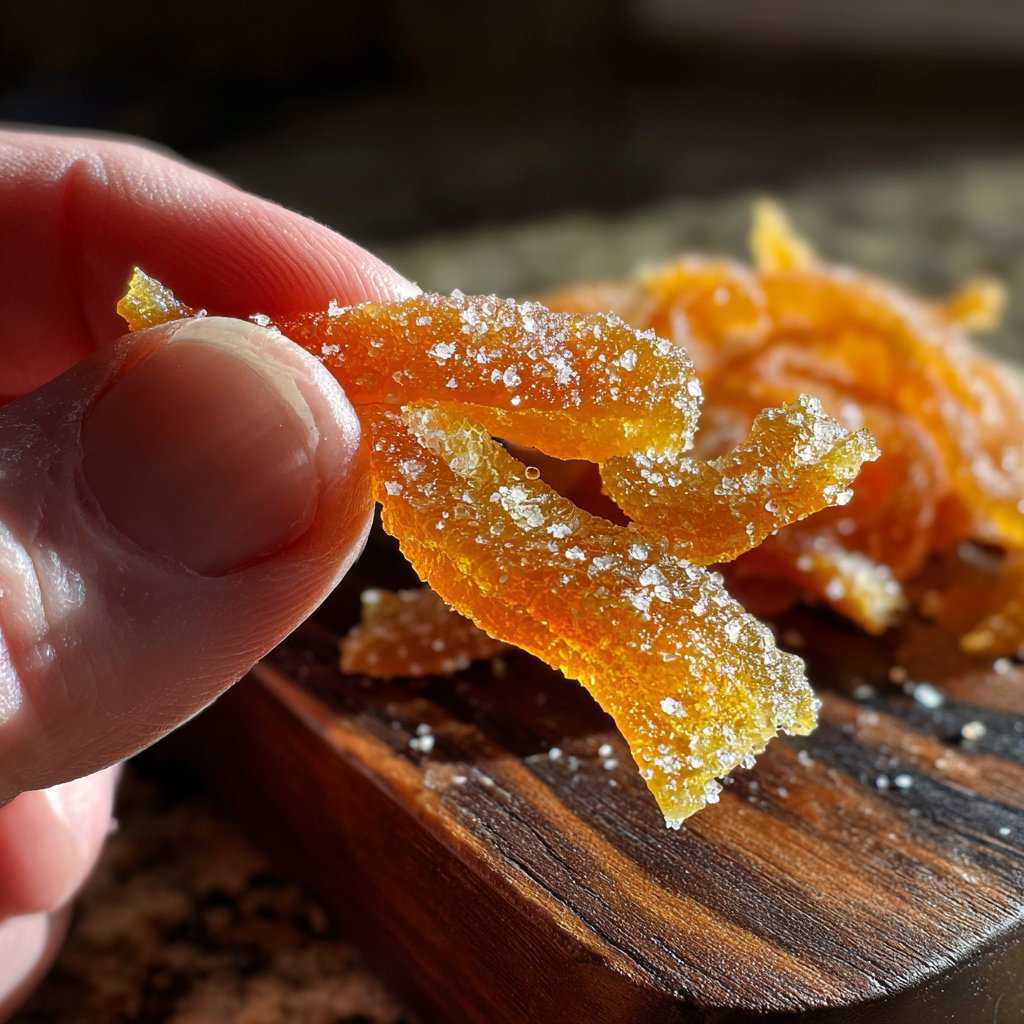 Zuckerguss Orange Schale Citrus Süßigkeit