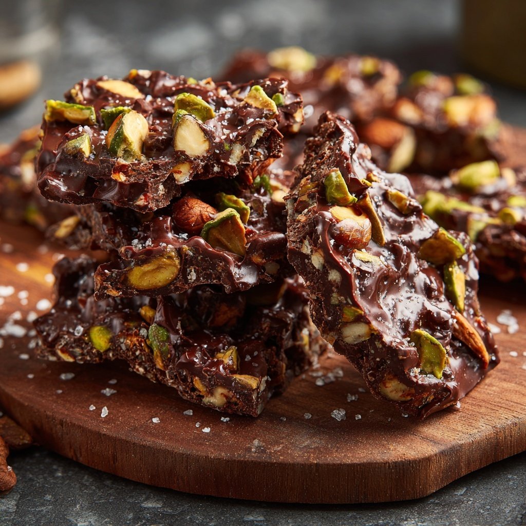 Pistazien Schoko Knusper Stücke